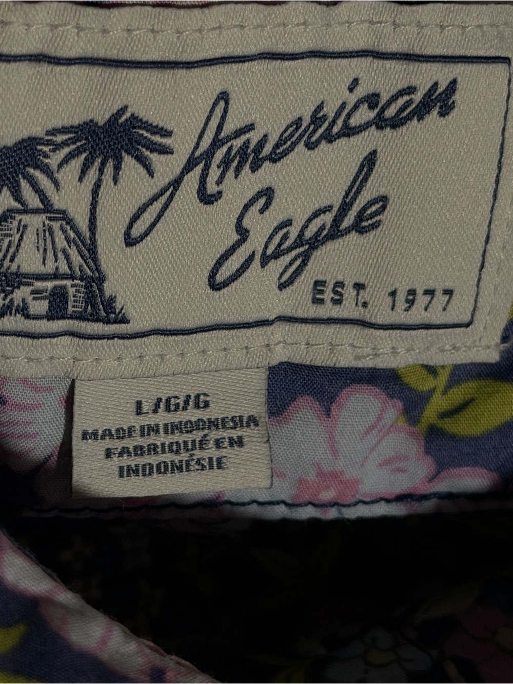 American Eagle Outfitters Floral Patchwork Blouse - Pink & Blue - Picture 3 of 6
